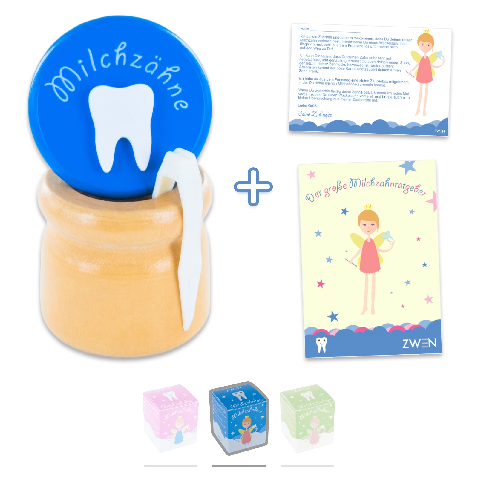 milchzähne aufbewahren box ZWEN Milchzahndose aus Holz mit Schraubverschluss, Pinzette & Zahnfee- – Zwenshop