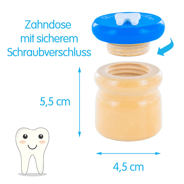 Kinder Geschenkset für Mädchen & Jungen (groß) │ Baby Erinnerungs-Box als Geschenk zur Geburt, Taufe, Kommunion (Blau) - Zwenshop